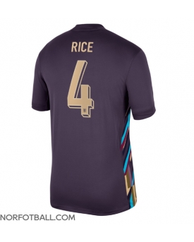 Billige Fotballdrakt England Declan Rice #4 Replika Bortedrakt EM 2024 Kortermet